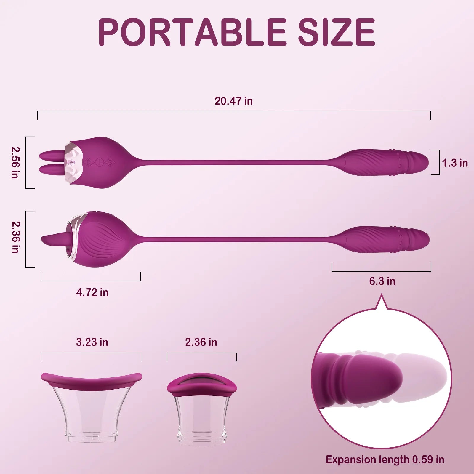 4 in 1 Multi-function Rose Vibrator Female Adult Erotic Toys Masturbation Sucking Tongue Licking Vibrator