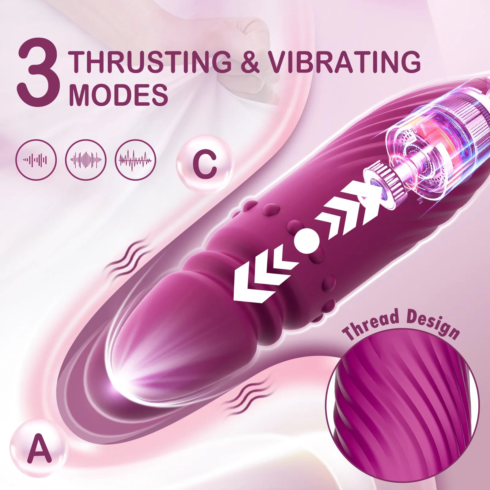 Rose 4-in-1 Wellness Massager | Masajeador de Bienestar