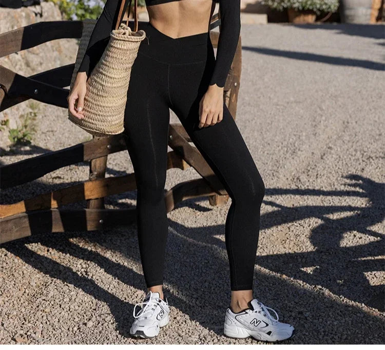 Ajuste ajustado con cuello cuadrado para mujer, alta elasticidad, deportes adelgazantes, manga larga, carrera profesional, secado rápido, fitness
